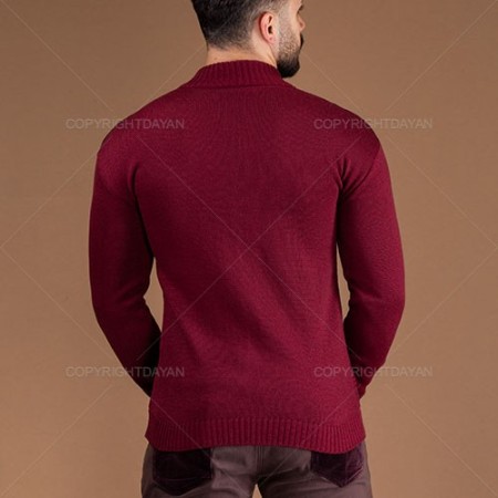 بافت مردانه Zima مدل E7074 (زرشکی) + ارسال به همه جا