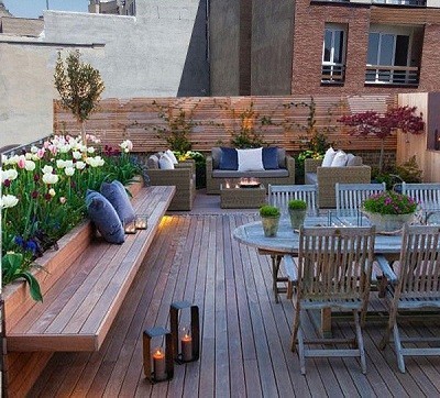 روف گاردن ، تراس گاردن و باغ خانگی لنداسکیپ آتریوم تراس باغ محوطه سازی