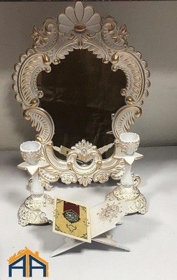 Buy wholesale mirror and candlesticks, decorative trim in two sizes, big and small