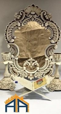 Buy wholesale mirror and candlesticks, decorative trim in two sizes, big and small