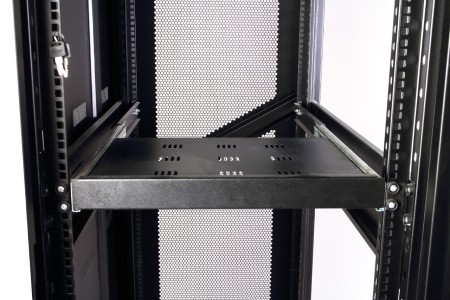 رک ایستاده 42 یونیت با عمق 100 درب توری به همراه تجهیزات جانبی