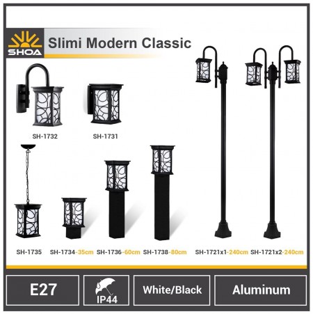 Lights garden set radius