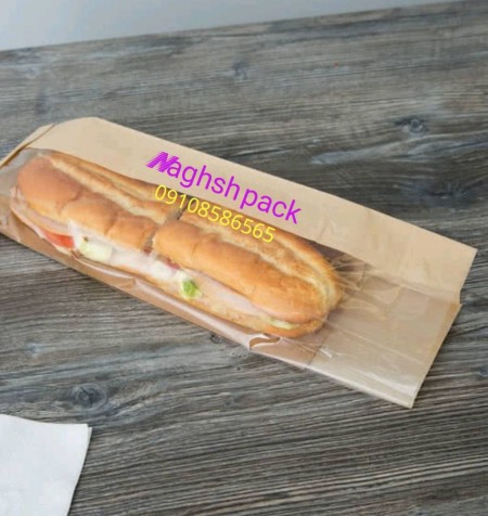 پاکت ساندویچ - پاکت بهداشتی دولایه پنجره دار