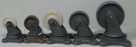 انواع چرخ های ثابت و گردان