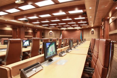 تجهیز سالن کنفرانس و سالن جلسات شرکت الکتروویژن
