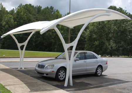 Fabric structures part - parking, etc. the ceiling, fixed and movable, parasol, pool, alcove, etc. u ...