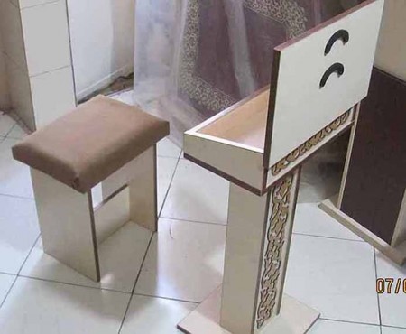 Price of sitting prayer table and chair, online sale of prayer chair