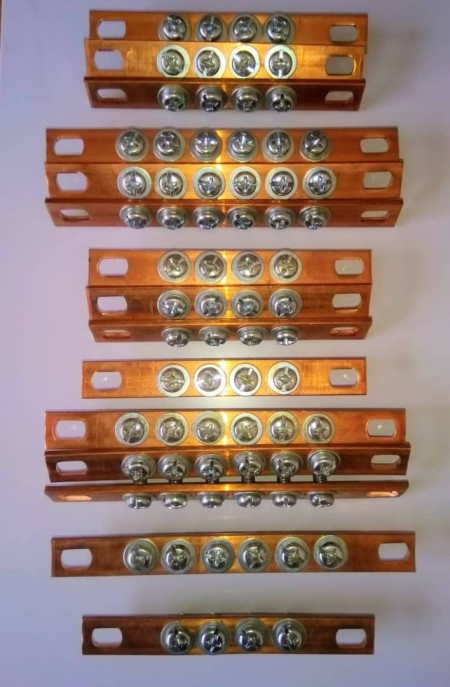 Copper ground and zero ingots in meters