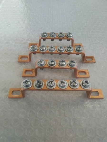 Copper ground and zero ingots in meters