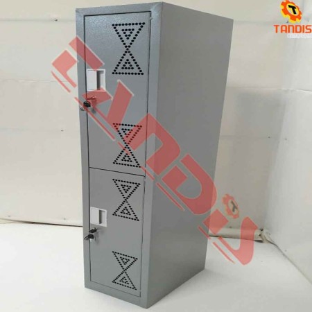 Wardrobe, changing room, two doors on the metal