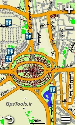 نقشه شهری ایران گارمین