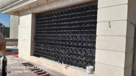 Natural and artificial green wall