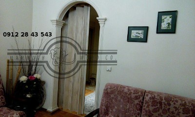 Leather Accordion Door