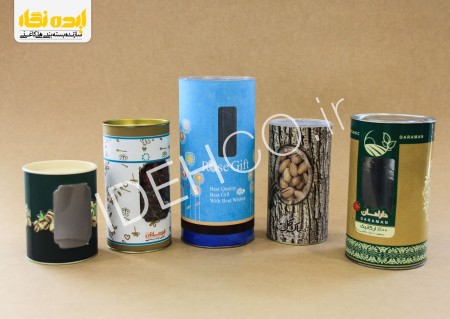 Cardboard cans and cylindrical cardboard packaging container