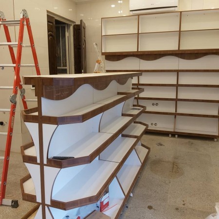 Exchange decor / shop decor / booth construction / shop decor / shop and store shelving