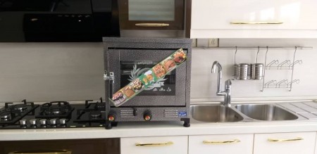 Chef 2-tray oven colored gas oven