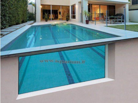 Pool glass, glass installation Pool, glass pond