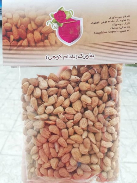 فروش ، تولید و بسته بندی مغز بادام کوهی (بخورک ،بادام تلخ ،پاسورک)
