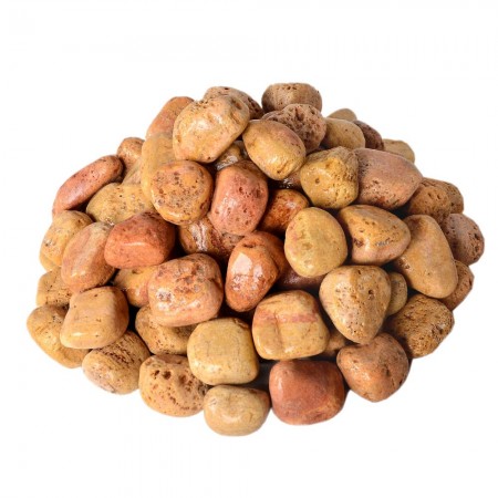 Yellow travertine rubble