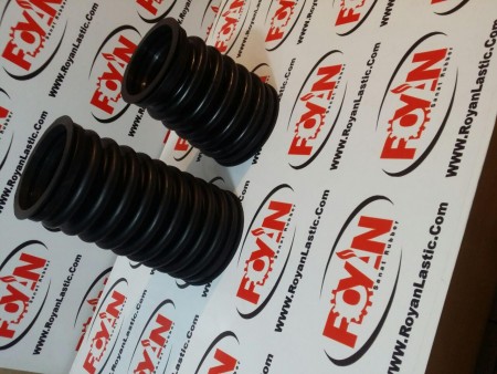 Accordion rubber bumpers with a diameter of 4