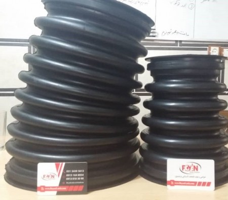 ضربه گیر لاستیکی اکاردئونی قطر دهانه 4