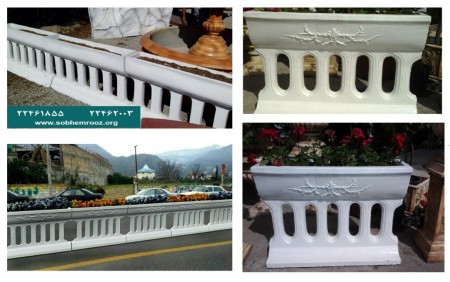 فلاورباکس نرده ای بتنی