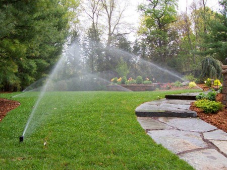 Design and implementation of drip and sprinkler irrigation system