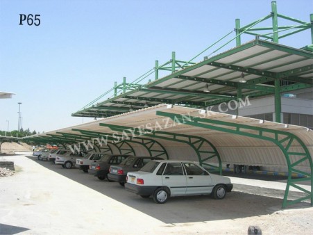 Execution of office parking canopy