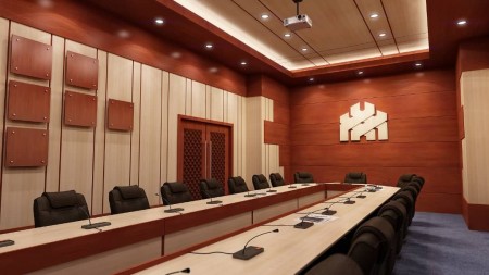 Execution of decoration of conference halls