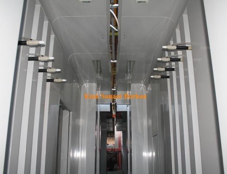 Electrostatic powder furnace and epoxy