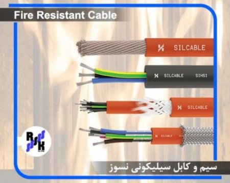 Fireproof silicone cable