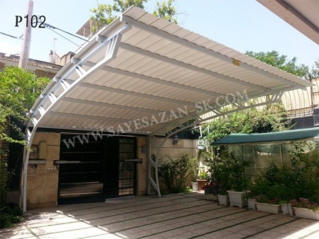Car Canopy in the Backyard