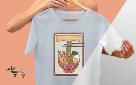 چاپ عکس روی تیشرت سفید و مشکی