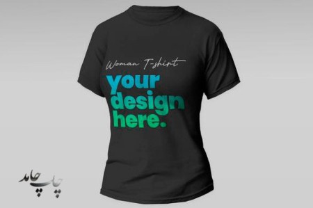 چاپ عکس روی تیشرت سفید و مشکی