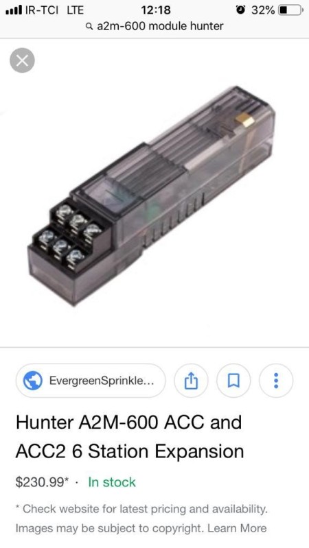 Hunter intelligent irrigation controller 4, 6 and 8 stations