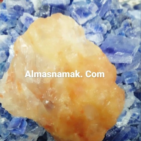 Blue salt. Blue crystal salt. Blue salt