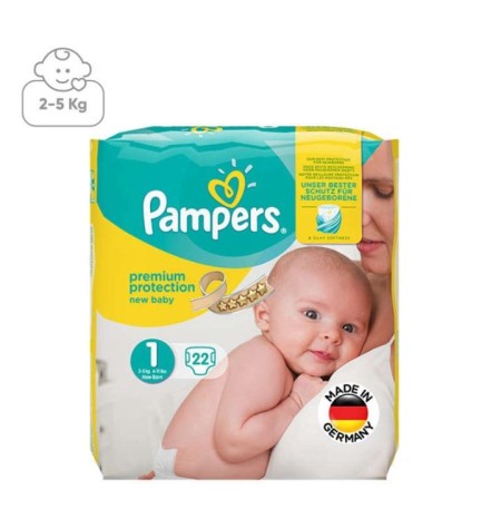 Pampers diapers size 1 pack of 22