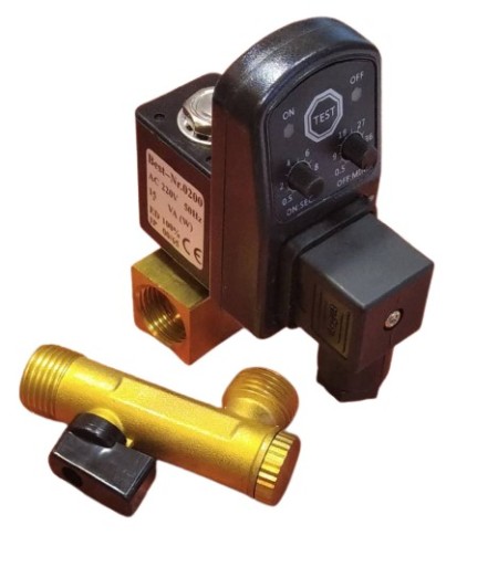 Water, air, oil solenoid valve