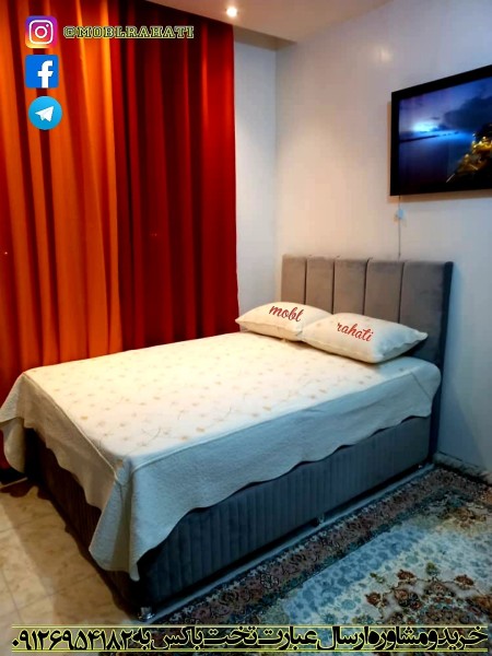 New double box and single bed with metal box