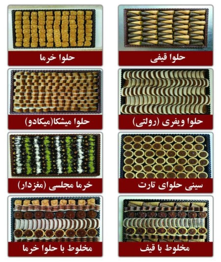 Types of date palm tray in Isfahan