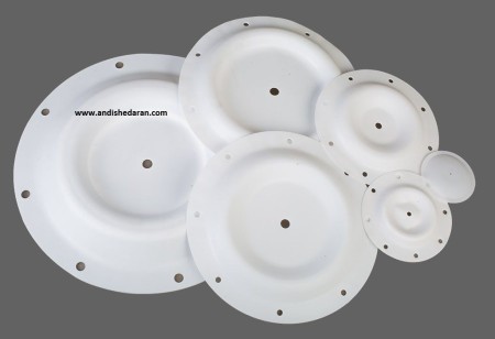 دیافراگم دوزینگ پمپ - دیافراگم لاستیکی با روکش PTFE