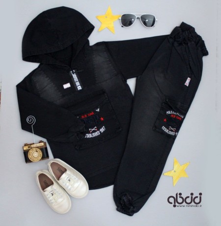 New York Charcoal Jeans Hoodie