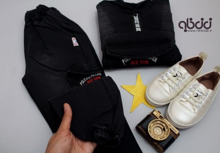 New York Charcoal Jeans Hoodie