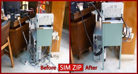 سیم جمع کن نظم دهنده سیم زیپ simzip