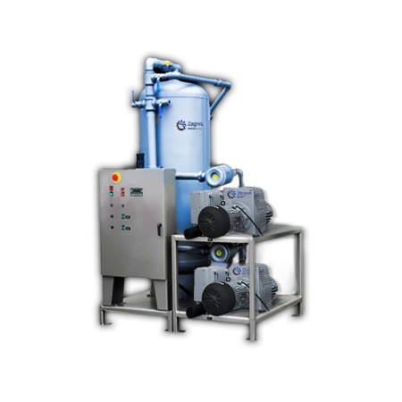 Vertical central vacuum system