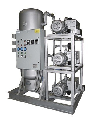 Vertical central vacuum system