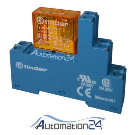 Finder relay 4052.8024 + socket