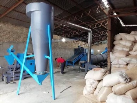 Compressed coal production line