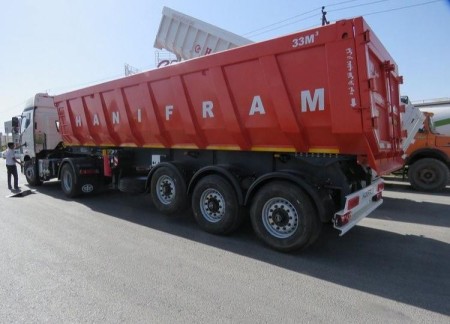 تولید و فروش تریلر کمپرسی سه محور