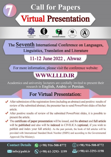 7th International Conference on Languages, Linguistics, Translation and Literature
